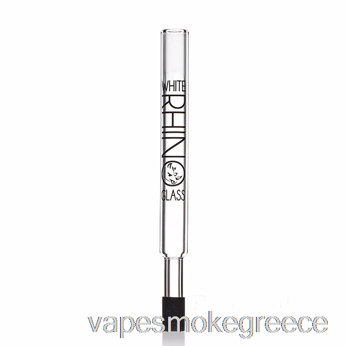 Vape Greece White Rhino Pyrex Dab Straw V2